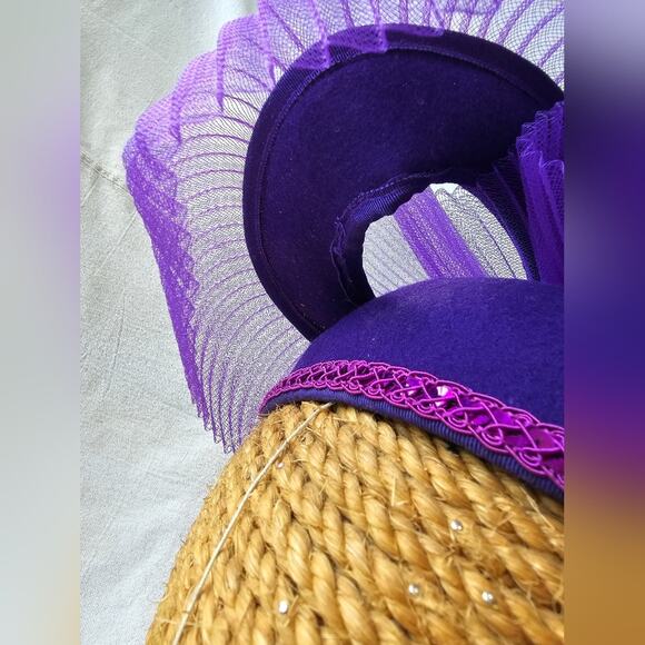 Women\'s purple Kentucky Derby Church 100 percent wool hat main image 10